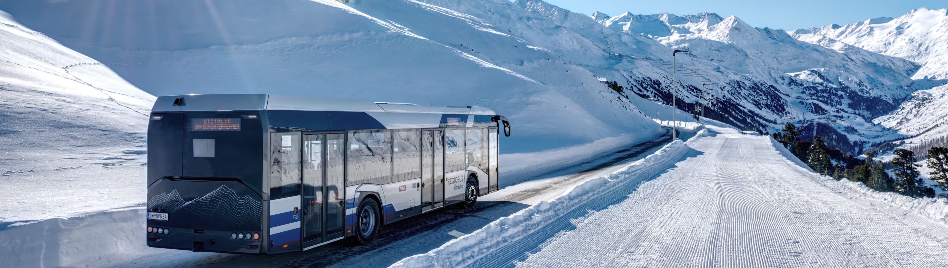 Solaris-Busse perfekt auf schwierige Winterbedingungen vorbereitet