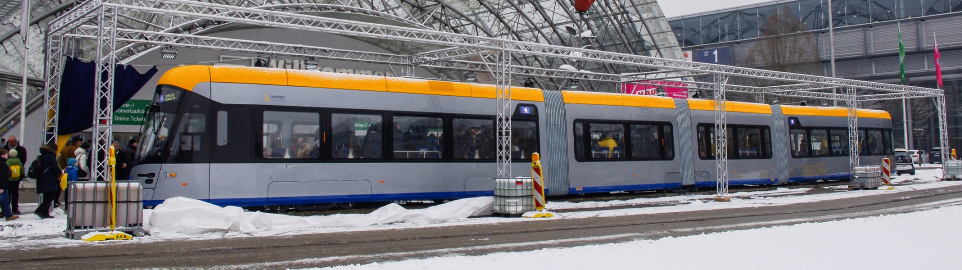 A tram from Solaris presented in Leipzig