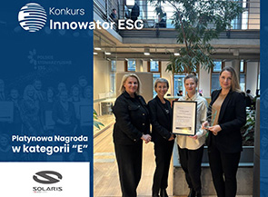 The Platinum Award in the ESG Innovator competition, in the E (Environment) category